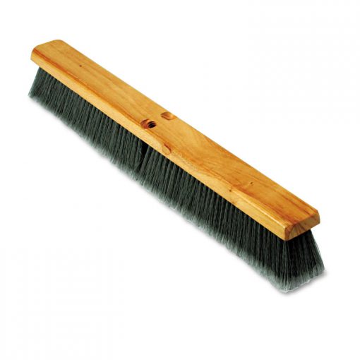 Boardwalk® Floor Brush Head, 3″ Gray Flagged Polypropylene, 24″ - Cleaning Supplies